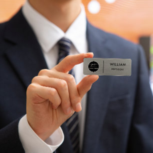 Porte-nom Balise de nom de l'épingle de sécurité ou magn