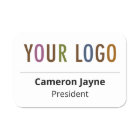 Balise de nom en plastique Balise magnétique ou br