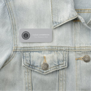 Porte-nom Balise de nom en plastique Balise magnétique ou br