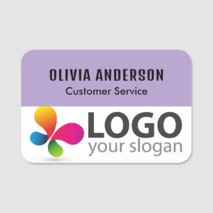 Porte-nom Balise de nom en plastique Balise magnétique ou br