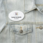 Balise de nom magnétique ovale ou logo personnalis