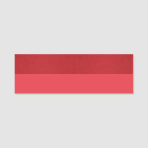 Porte-nom Balise de nom rouge tomate à deux tons - personnal