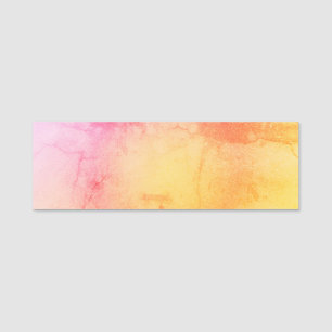Porte-nom Balise Nom de l'aquarelle du coucher du soleil