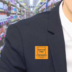 Porte-nom Balise Nom du Carré orange de la marque commercial
