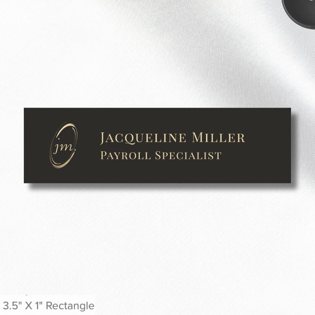 Porte-nom Balise Nom du monogramme de l'entreprise (Créateur téléchargé)