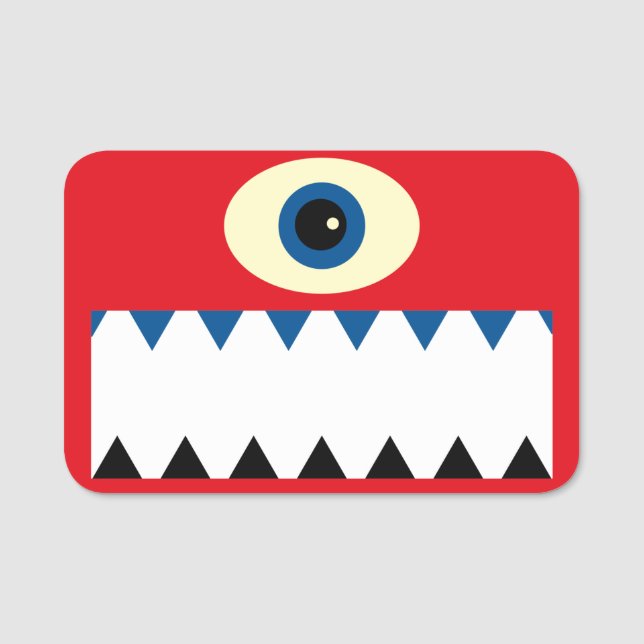 Porte-nom Balise Nom du monstre (Devant)