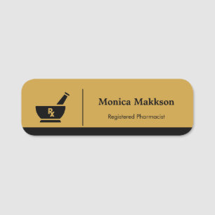 Porte-nom Balise RX Pharmacy Logo Pharmist Service Médicale