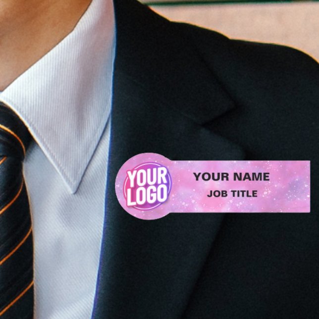 Porte-nom Balises de nom de logo personnalisées durables ave (Créateur téléchargé)