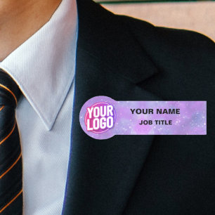 Porte-nom Balises de nom professionnel avec le logo de votre