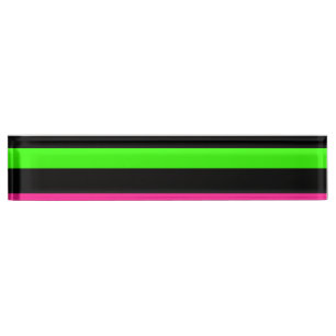 Porte-nom Bandes de néon