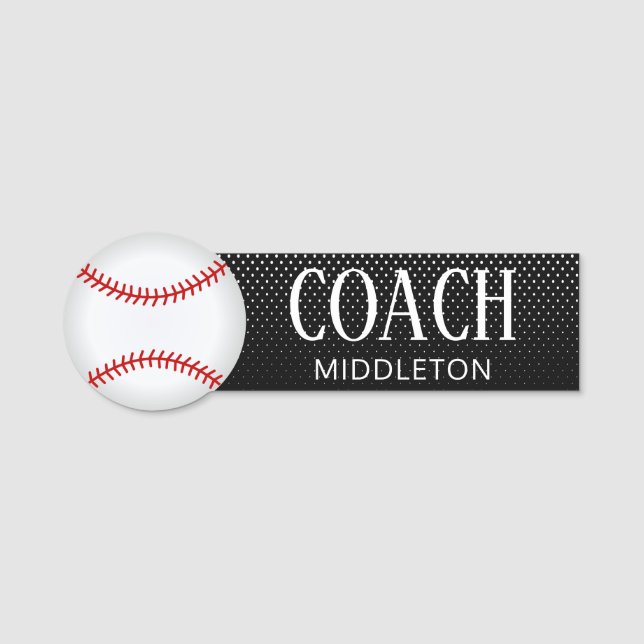 Porte-nom Baseball (Devant)