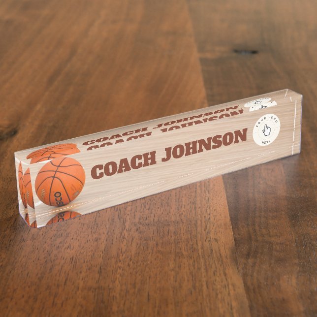 Porte-nom Basketball Coach Desk Plaque d'identification (Taille)