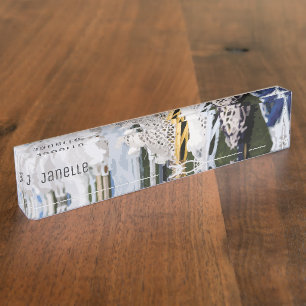 Porte-nom Bâtons de crosse à aquarelle