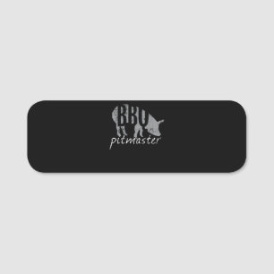 Porte-nom BBQ BBQ Pitmaster Pig Grill Grill Fars Day