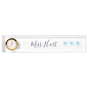 Porte-nom Beau Jacquard