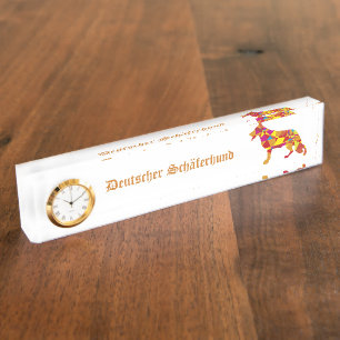 Porte-nom Berger allemand