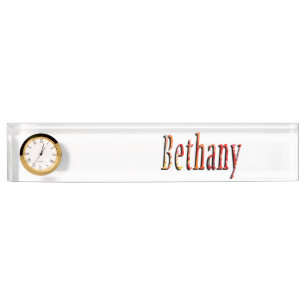 Porte-nom Bethany Girls Nom Logo