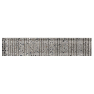 Porte-nom Béton Gris Cimetière Trottoir