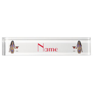 Porte-nom Bikini brun beauté Thunder_Cove