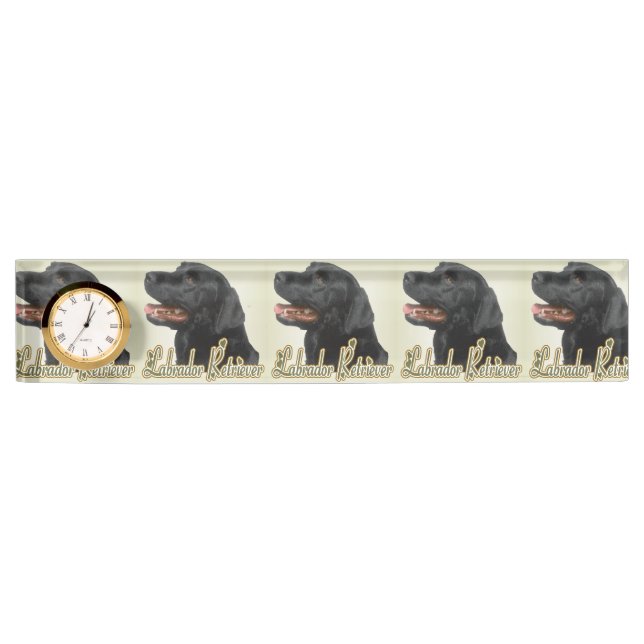 Porte-nom Black Labrador (Devant)
