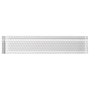 Porte-nom blanc pur, géométrie, design graphique, moderne,