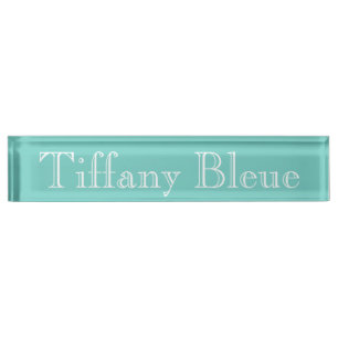 Porte-nom Bleu célèbre