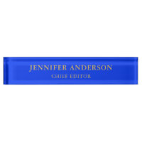 Bleu d'outremer Or Professionnel Moderne Uni