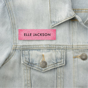 Porte-nom Bling Nom Balise Parties scintillant rose