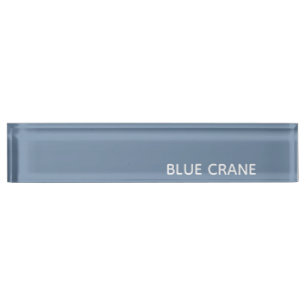 Porte-nom Blue Crane bleu color
