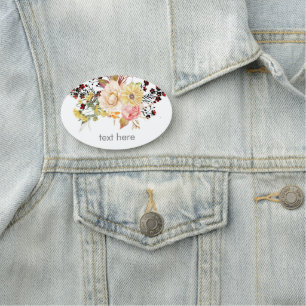 Porte-nom bohème, boho floral Classic Name Balise