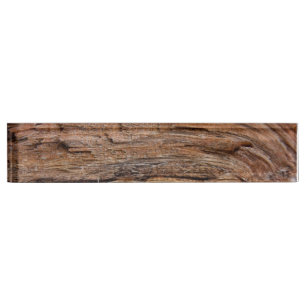 Porte-nom Bois rustique