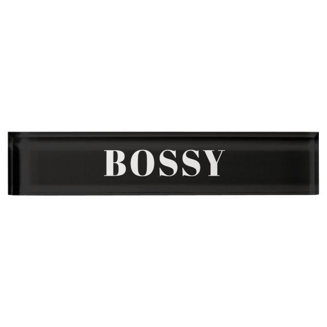 Porte-nom Bossy (Devant)