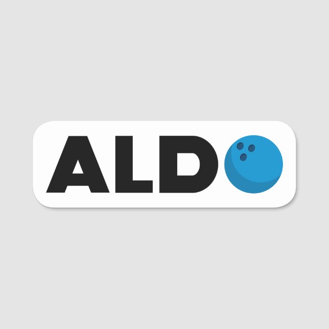 Porte-nom Boule Aldo (Devant)