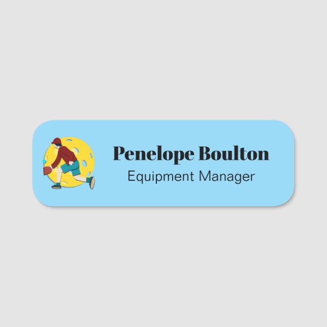 Porte-nom Boule de pique (Devant)