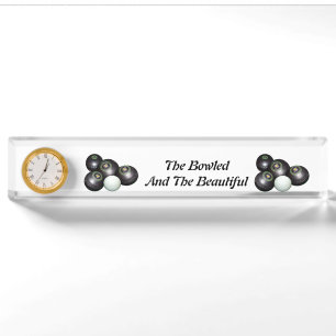 Porte-nom Boules De Pelouse Au Bowling Et Beau Design,