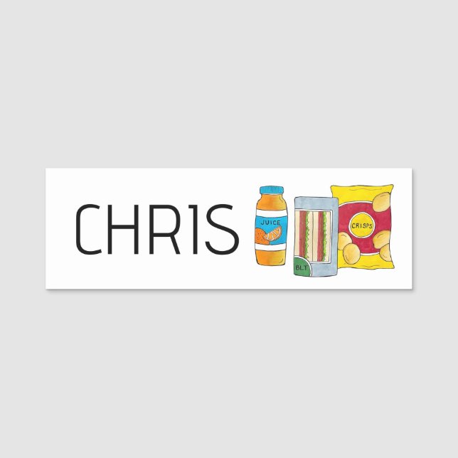 Porte-nom British Real Deal Cristies Sandwich UK Grocery Sto (Devant)