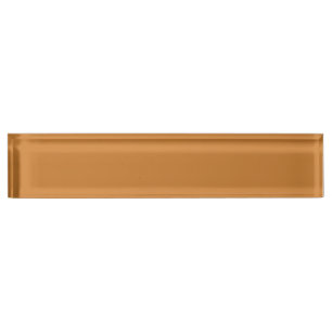 Porte-nom Bronze (couleur solide)
