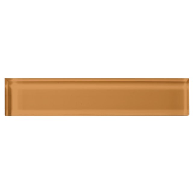 Porte-nom Bronze (couleur solide) (Devant)
