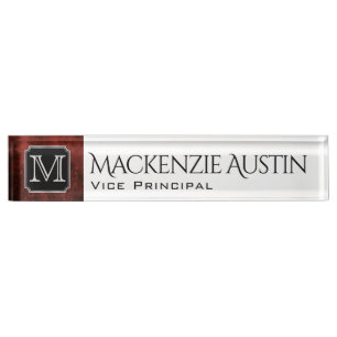 Porte-nom Bureau Ruby   Coutume Rouge de Crimson de Garnet  