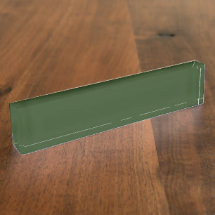 Porte-nom Bureau Vert Foncé de la Forêt