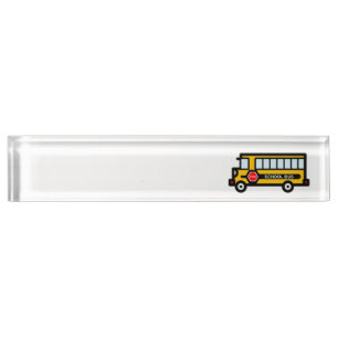 Porte-nom Bus scolaire