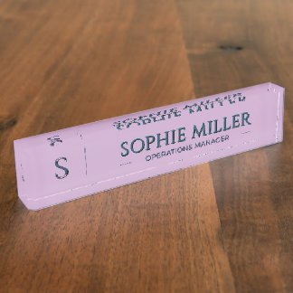 Porte-nom Cadeau personnalisé de lavande pour elle