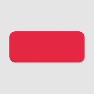Porte-nom Cadmium Rouge couleur solide