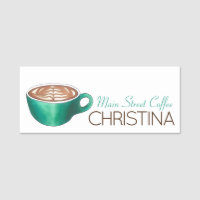 Café en latte blanche plate Barista