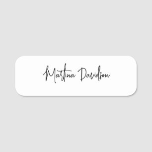 Porte-nom Calligraphie minimaliste moderne