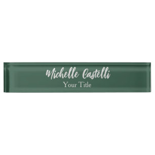 Porte-nom Calligraphie professionnelle Moderne Minimaliste V