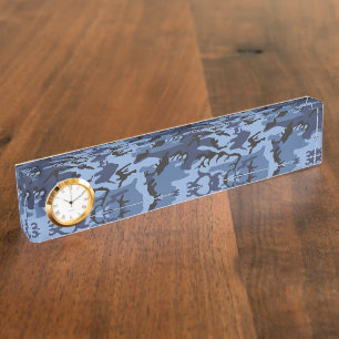 Porte-nom Camouflage bleu marine, Militaire, Armée