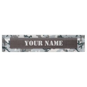 Porte-nom Camouflage urbain