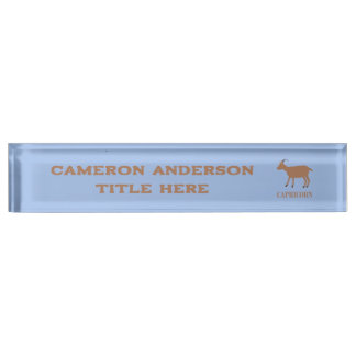 Porte-nom Capricorn Étoile Signal Chèvre Nom personnalisé