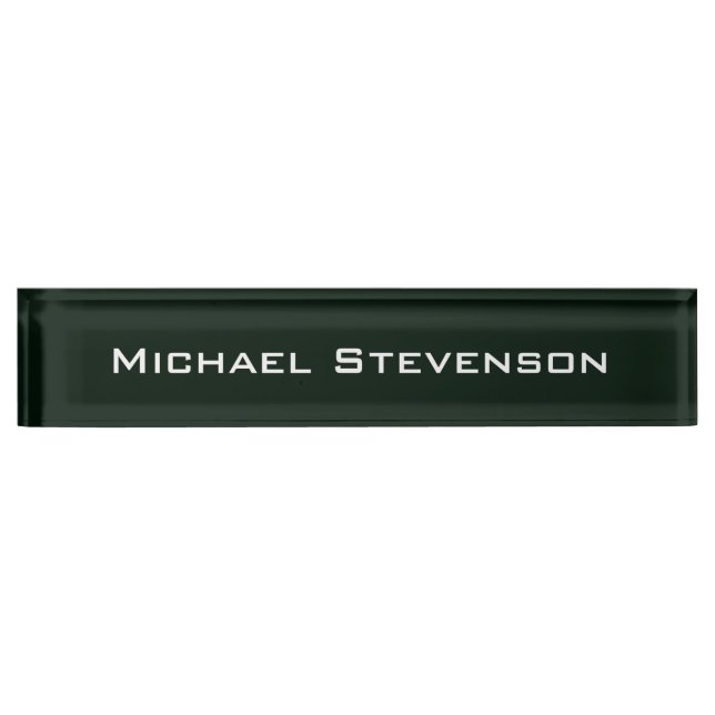 Porte-nom Carte mère professionnelle moderne Dark Green (Devant)
